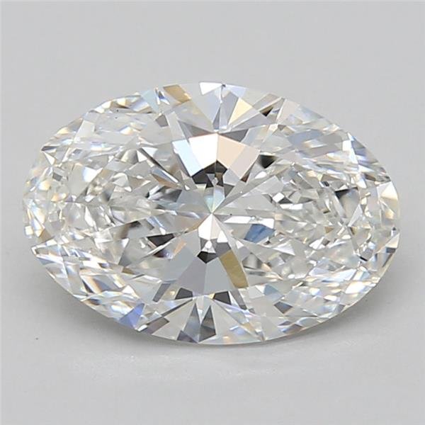 3.08ct E VS1 Rare Carat Ideal Cut Oval Lab Grown Diamond