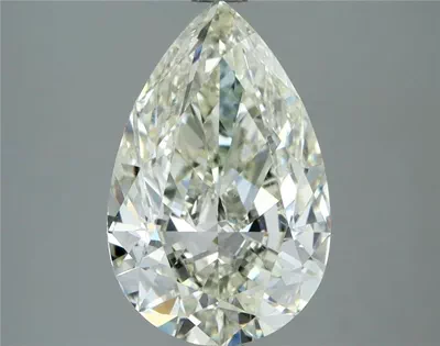 3.03ct K SI1 Rare Carat Ideal Cut Pear Diamond