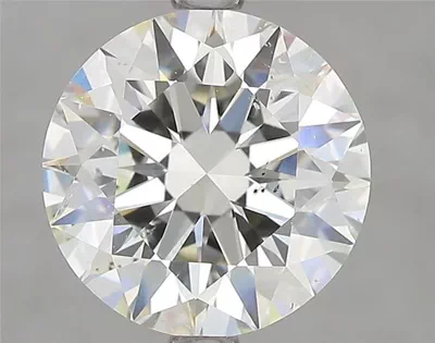 3.12ct J SI2 Rare Carat Ideal Cut Round Diamond