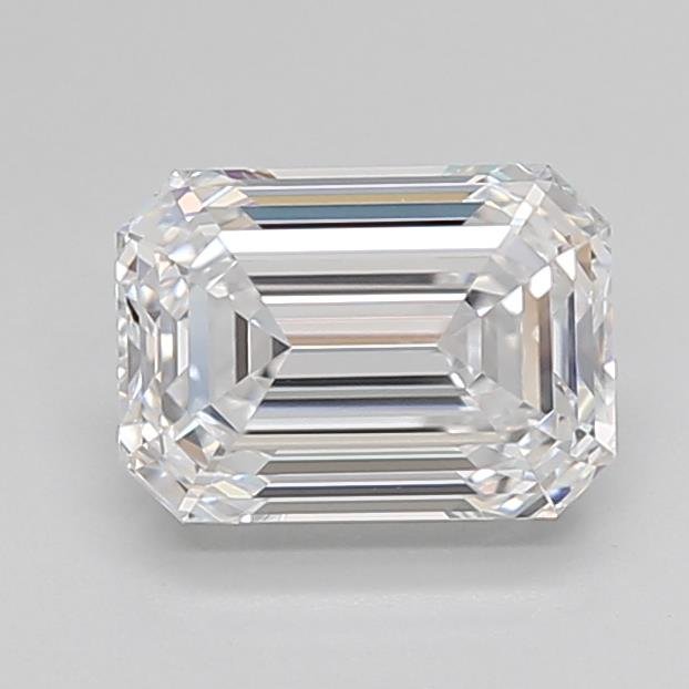 1.57ct D VVS1 Excellent Cut Emerald Lab Grown Diamond