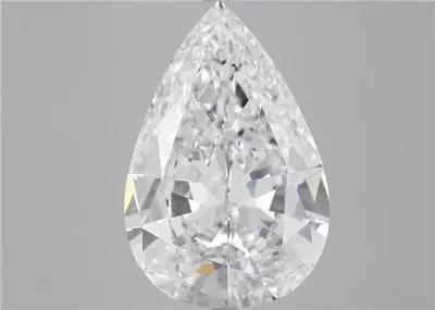10.56ct D IF Very Good Cut Pear Diamond