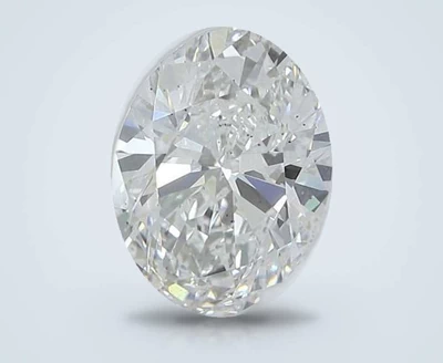 2.60ct H SI1 Rare Carat Ideal Cut Oval Lab Grown Diamond
