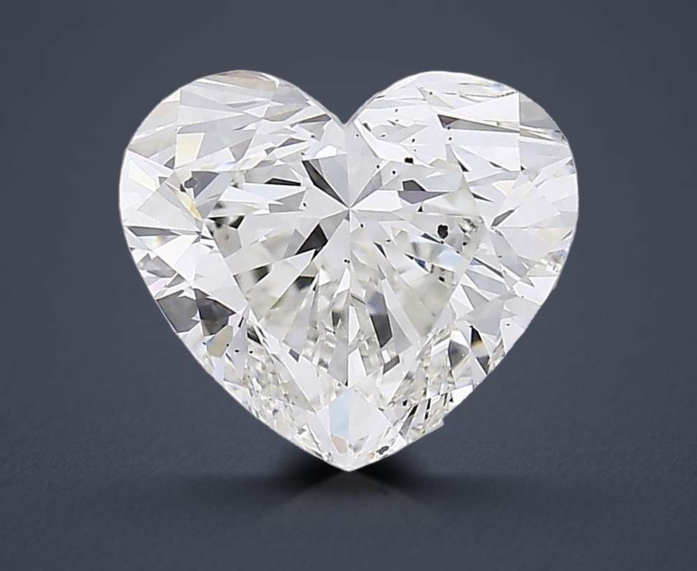 5.02ct G SI1 Rare Carat Ideal Cut Heart Lab Grown Diamond