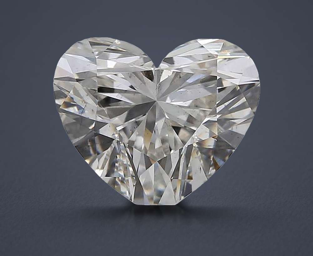 2.17ct H SI1 Rare Carat Ideal Cut Heart Lab Grown Diamond