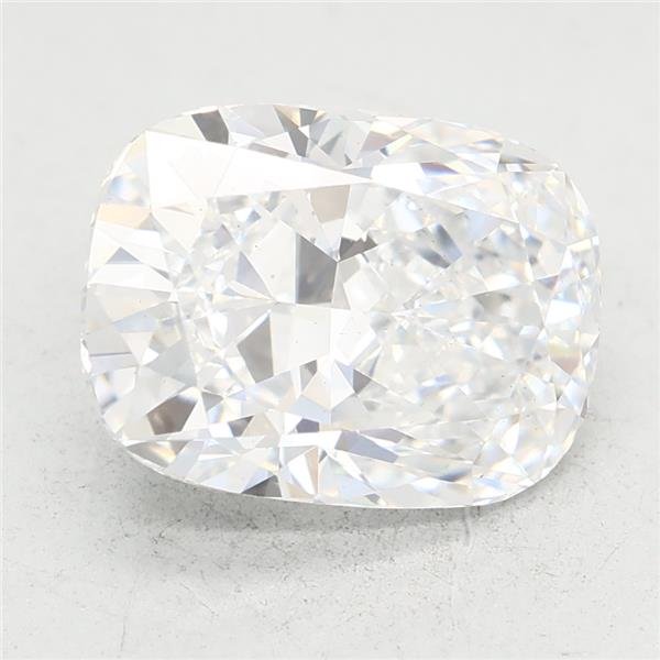 2.46ct D VS2 Rare Carat Ideal Cut Cushion Lab Grown Diamond