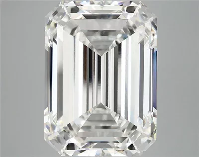 12.66ct F VVS2 Rare Carat Ideal Cut Emerald Lab Grown Diamond