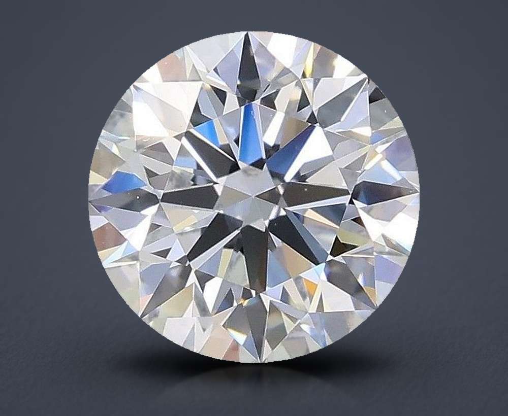 1.57ct F IF Rare Carat Ideal Cut Round Lab Grown Diamond