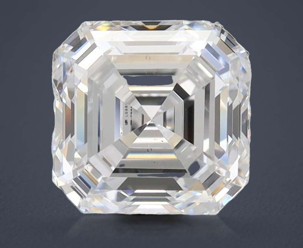 1.51ct D VS1 Rare Carat Ideal Cut Asscher Lab Grown Diamond