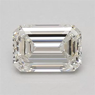 1.61ct F VVS2 Rare Carat Ideal Cut Emerald Lab Grown Diamond