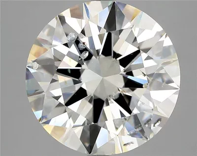 5.10ct J SI2 Rare Carat Ideal Cut Round Diamond