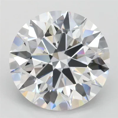 4.11ct D FL Rare Carat Ideal Cut Round Lab Grown Diamond