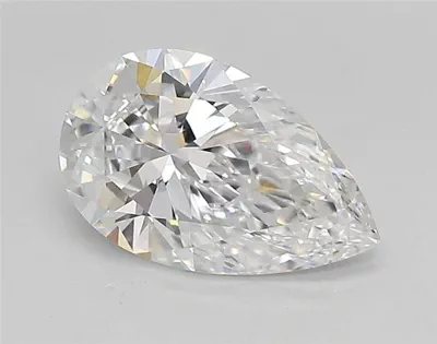 1.39ct D VVS2 Rare Carat Ideal Cut Pear Lab Grown Diamond
