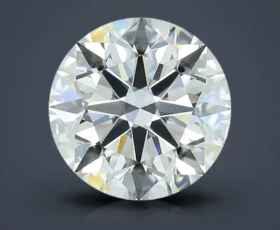 4.40ct H VVS2 Rare Carat Ideal Cut Round Diamond