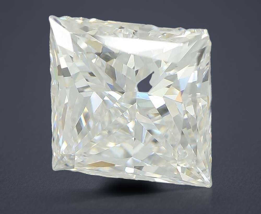 4.55ct E VS1 Rare Carat Ideal Cut Princess Lab Grown Diamond