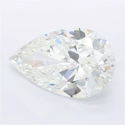 6.06ct F VS1 Rare Carat Ideal Cut Pear Lab Grown Diamond