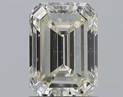1.29ct K SI2 Rare Carat Ideal Cut Emerald Diamond