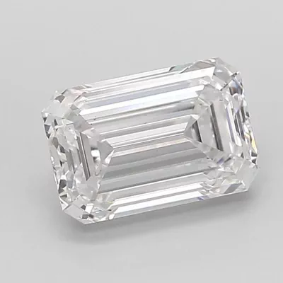 2.05ct D VS1 Rare Carat Ideal Cut Emerald Lab Grown Diamond