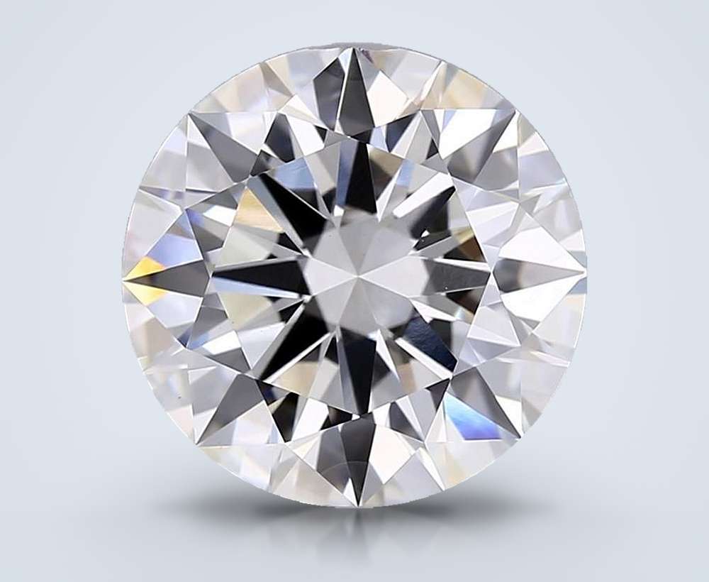 3.53ct H VVS2 Rare Carat Ideal Cut Round Lab Grown Diamond