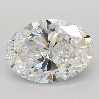 2.86ct E VVS2 Rare Carat Ideal Cut Oval Lab Grown Diamond