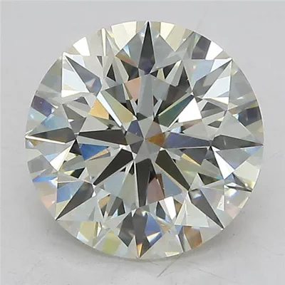 3.14ct J VS2 Rare Carat Ideal Cut Round Lab Grown Diamond