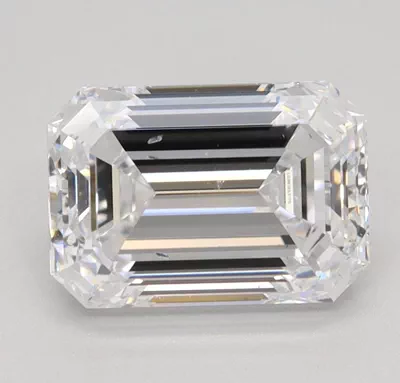 1.53ct D SI1 Excellent Cut Emerald Lab Grown Diamond
