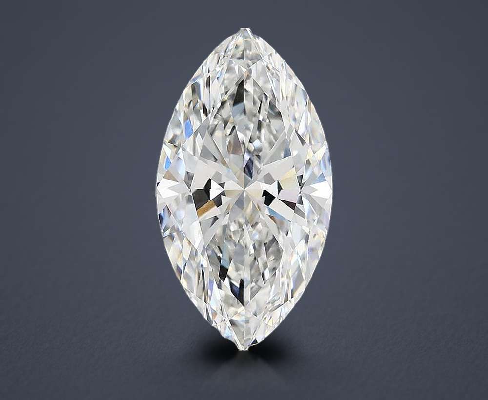 6.14ct E VVS2 Rare Carat Ideal Cut Marquise Lab Grown Diamond