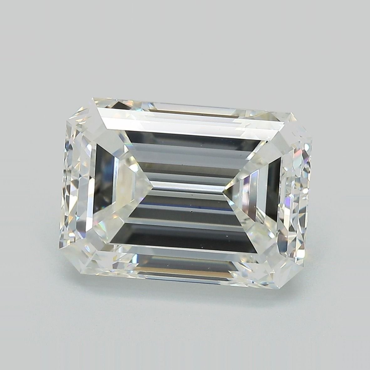 7.15ct F VS2 Excellent Cut Emerald Lab Grown Diamond