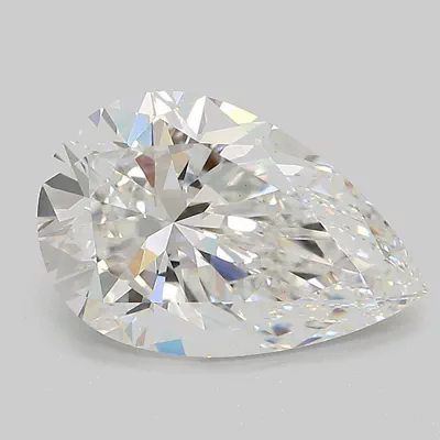 3.25ct E VS1 Rare Carat Ideal Cut Pear Lab Grown Diamond