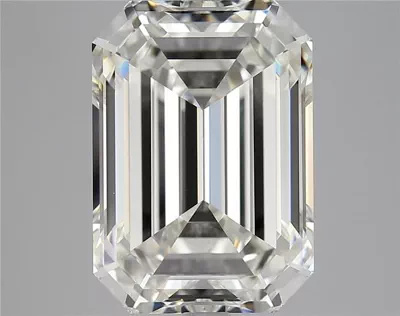 7.03ct J VVS2 Rare Carat Ideal Cut Emerald Diamond