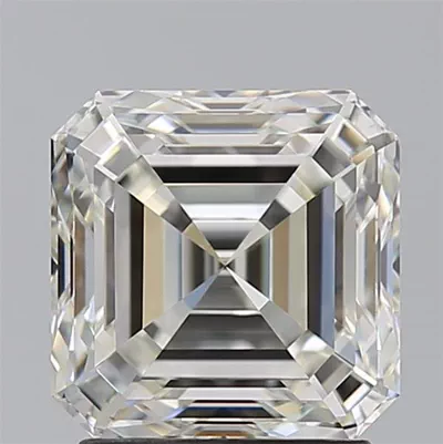 2.15ct J IF Rare Carat Ideal Cut Asscher Diamond