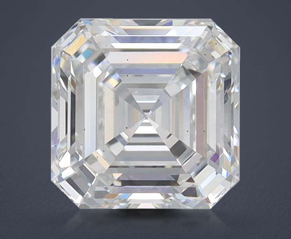 1.51ct D VS2 Rare Carat Ideal Cut Asscher Lab Grown Diamond