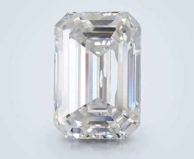 3.09ct E VS1 Rare Carat Ideal Cut Emerald Lab Grown Diamond