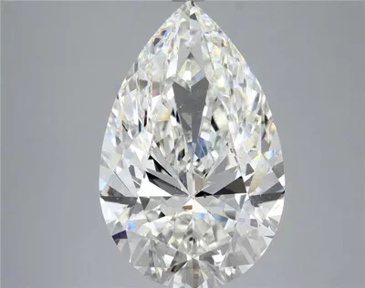5.03ct H SI1 Rare Carat Ideal Cut Pear Diamond