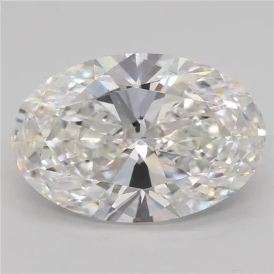 5.05ct E VVS2 Rare Carat Ideal Cut Oval Lab Grown Diamond