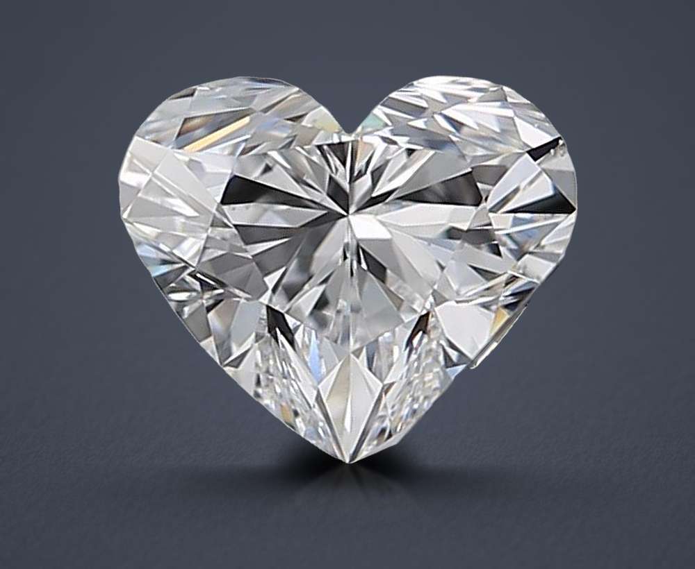 0.71ct D VS2 Rare Carat Ideal Cut Heart Diamond