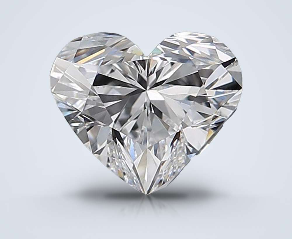 0.71ct D VS2 Rare Carat Ideal Cut Heart Diamond