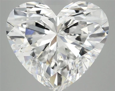 6.18ct E VVS2 Rare Carat Ideal Cut Heart Lab Grown Diamond