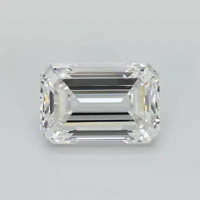 5.40ct F VS1 Excellent Cut Emerald Lab Grown Diamond