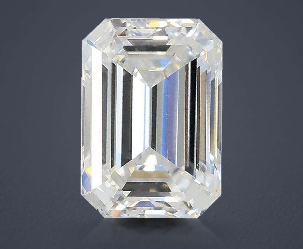 2.05ct E VS1 Rare Carat Ideal Cut Emerald Lab Grown Diamond