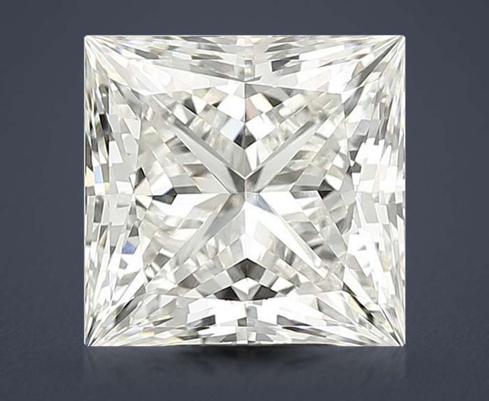5.20ct G VVS2 Rare Carat Ideal Cut Princess Lab Grown Diamond