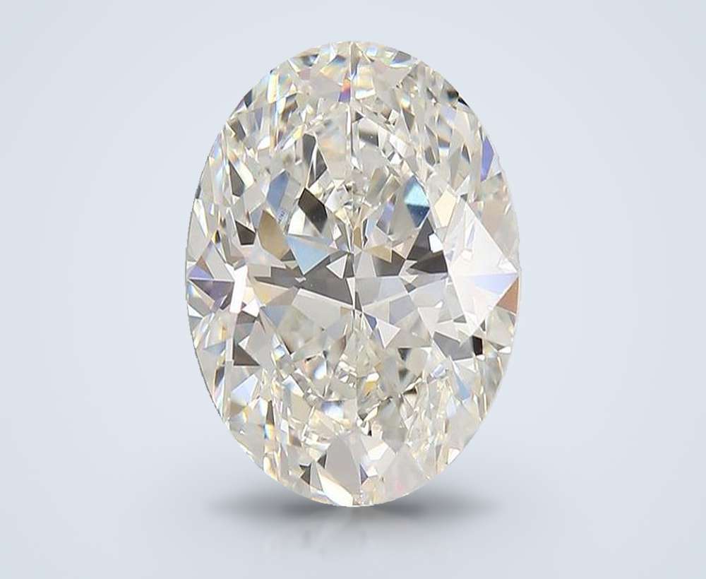5.03ct H VS1 Rare Carat Ideal Cut Oval Diamond