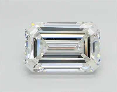 7.02ct G VS2 Rare Carat Ideal Cut Emerald Lab Grown Diamond