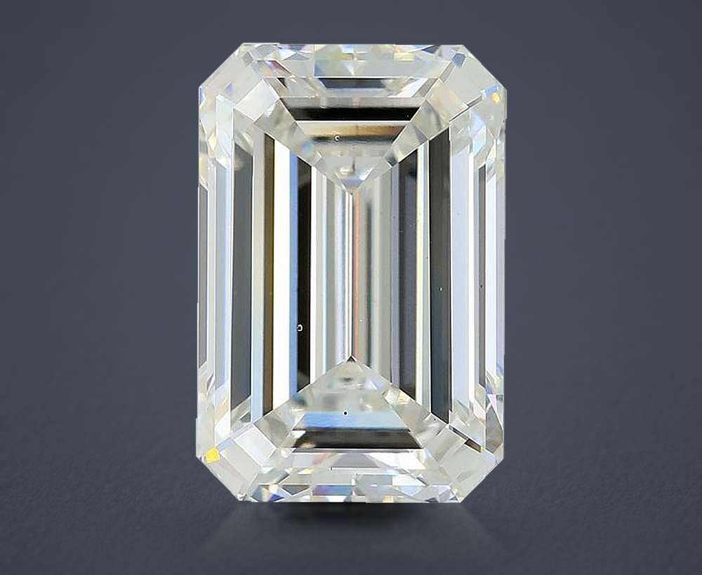 7.02ct G VS2 Rare Carat Ideal Cut Emerald Lab Grown Diamond