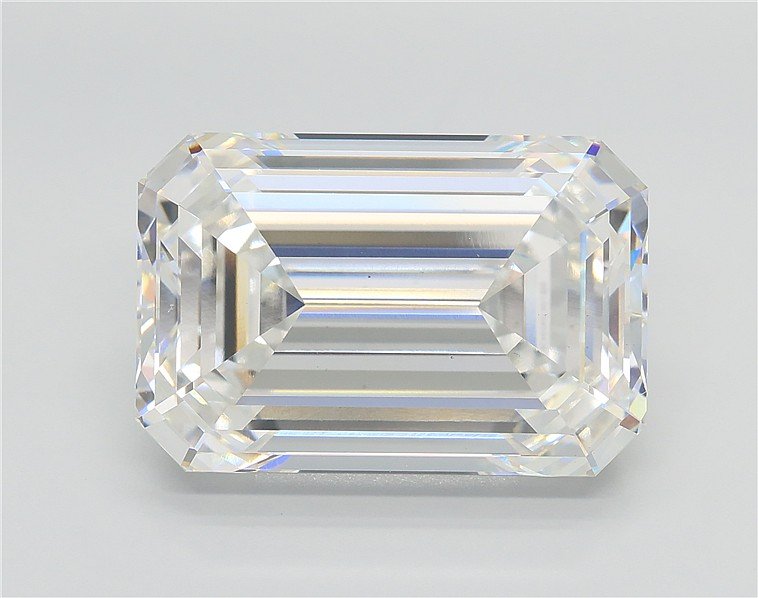 11.64ct F VS1 Rare Carat Ideal Cut Emerald Lab Grown Diamond