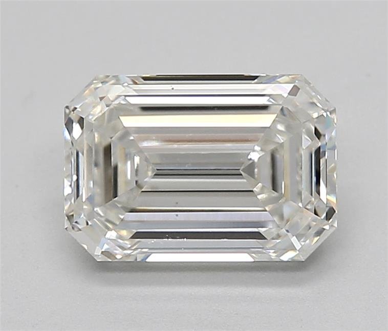 1.59ct F VVS2 Rare Carat Ideal Cut Emerald Lab Grown Diamond