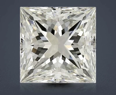 3.52ct K VS1 Rare Carat Ideal Cut Princess Diamond