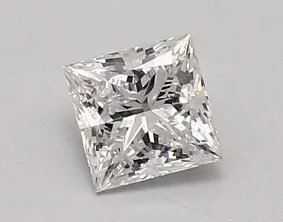 0.85ct D VVS2 Rare Carat Ideal Cut Princess Lab Grown Diamond