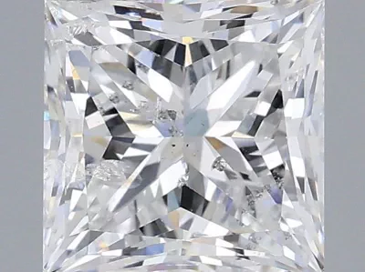 2.03ct E SI2 Rare Carat Ideal Cut Princess Diamond