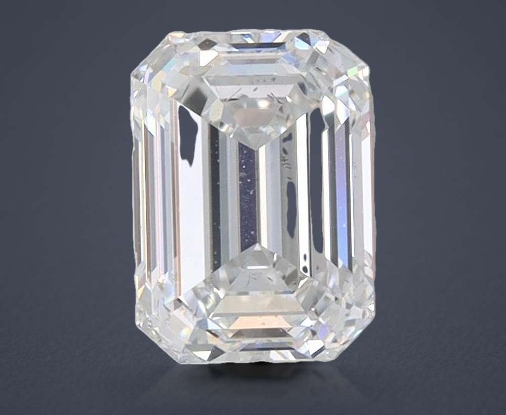 0.92ct E SI1 Rare Carat Ideal Cut Emerald Lab Grown Diamond