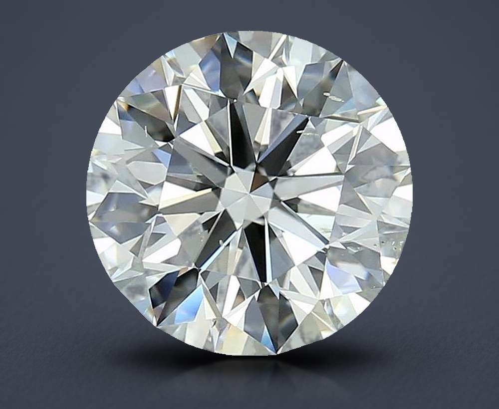 3.42ct I SI1 Rare Carat Ideal Cut Round Diamond